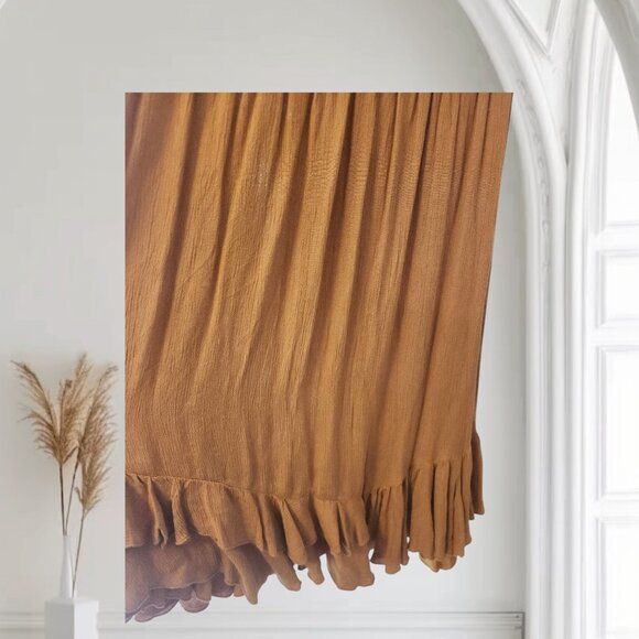 Free People One Womens Adella Slip Dress Golden Yellow Lace Spaghetti Strap - Picture 6 of 7